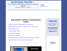 Tablet Screenshot of health.sydneymusicweb.com